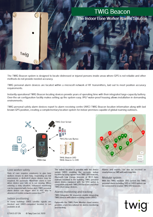 TWIG Beacon Datasheet EZ3415-EN